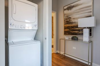 Laundry room with washer and dryer